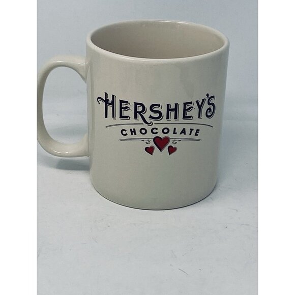 Hersheys Chocolate Lover Extra Large Ceramic Coffee Mug Cup With Hearts 28oz - Picture 3 of 7